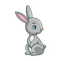 cartoon illustration cool rabbit vector