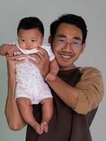 Man and baby photo