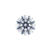 round cut diamond single 3d render photo