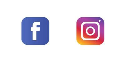facebook instagram icon on white background 6656860 Vector Art at Vecteezy