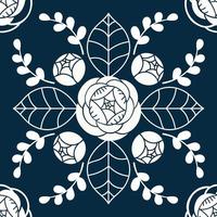 Seamless jasmine pattern vintage style. vector