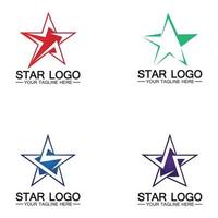 vector de diseño de ilustración de icono de vector de plantilla de logotipo de estrella