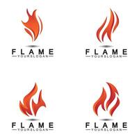 plantilla de vector de diseño de logotipo de llama de fuego