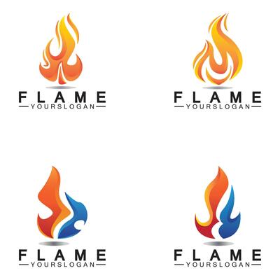 Premium Vector  Eco fire logo template design