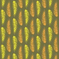 Oat seamless colorful pattern wallpaper. Oat symbol. Yellow oat sign on grey background. oat pattern wallpaper. flat vector illustration