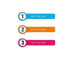 colorful lower thirds set template vector. modern, simple, clean style. flat design vector