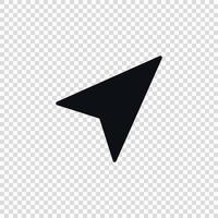 Navigation arrow Icon isolated vector