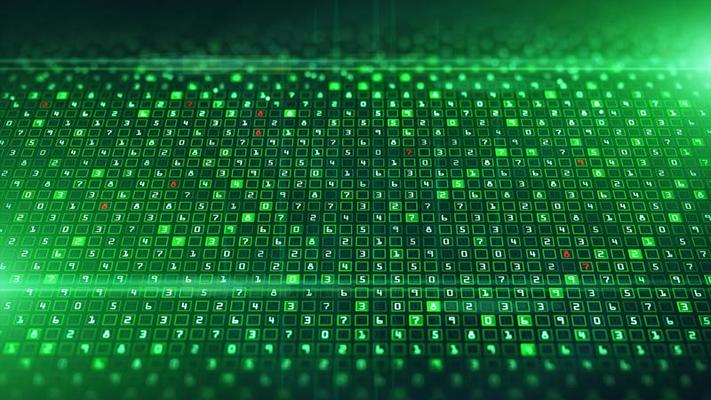 Technology network data connection, Digital data analysis and data binary coding, Digital cyberspace and network of cyber security background concept