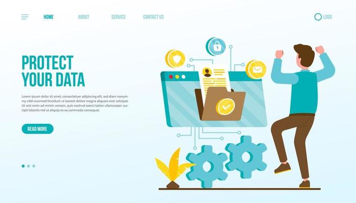 Protect Your Data Landing Page Template
