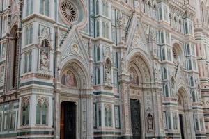 Statues placed in the Piazza della Signoria in Florence photo