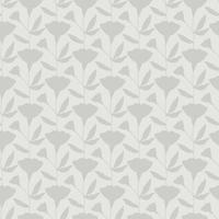 Seamless gray pattern flower silhouettes. Monochrome pattern flower silhouettes for wallpaper design. Vintage background for fabric design. Gray vector background.