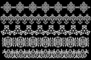 Lace texture, mehndi pattern in oriental style.For application of henna. For the design of wall, menus, wedding invitations or labels, for laser cutting, marquetry. Digital graphics. Black and white.
