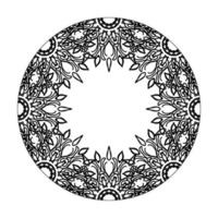 Vector round abstract circle. Mandala style.