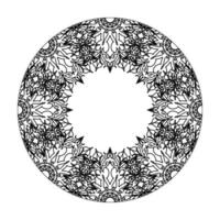 Vector round abstract circle. Mandala style.