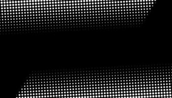 Retro halftone gradient from dots. Monochrome white and black halftone background with circles. Vector illustration.