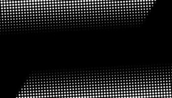 Retro halftone gradient from dots. Monochrome white and black halftone background with circles. Vector illustration.