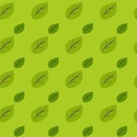 Many green Leaves pattern seamless background for your design. vector