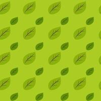 Many green Leaves pattern seamless background for your design. vector