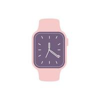 Smartwatch Flat Illustration. Clean Icon Design Element on Isolated White Background vector