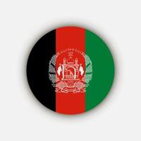 Country Afghanistan. Afghanistan flag. Vector illustration.