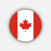 Country Canada. Canada flag. Vector illustration.