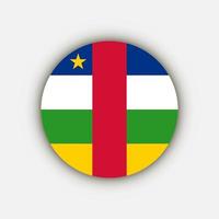 Country Central African Republic. Central African Republic flag. Vector illustration.