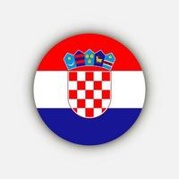 Country Croatia. Croatia flag. Vector illustration.