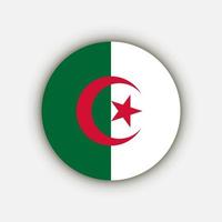 Country Algeria. Algeria flag. Vector illustration.