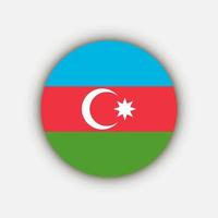 Country Azerbaijan. Azerbaijan flag. Vector illustration.