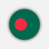 Country Bangladesh. Bangladesh flag. Vector illustration.