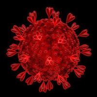 Covid-19 virus mutates or develops a strain. 3D Rendering Coronavirus Concept. Mutation and transmission of viruses worldwide from Alpha, Delta and Epsilon and omicron photo