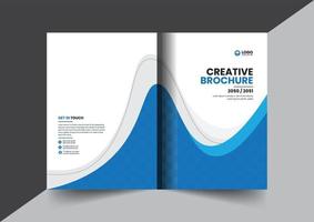 Corporate brochure company profile brochure annual report booklet business proposal cover page layout concept design vector