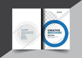 Corporate brochure company profile brochure annual report booklet business proposal cover page layout concept design vector