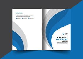 Corporate brochure company profile brochure annual report booklet business proposal cover page layout concept design vector