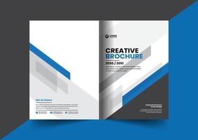 Corporate brochure company profile brochure annual report booklet business proposal cover page layout concept design vector