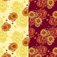 Sun Flowers Seamless Pattern vector