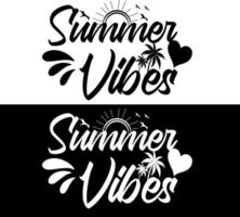 Summer Vibes T- Shirt vector