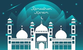 ramadan kareem elegante y lujoso fondo moderno vector