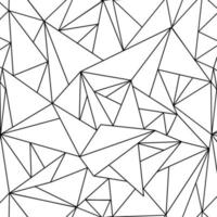 Seamless abstract pattern of broken geometric lines and triangles