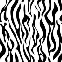 Seamless abstract monochrome pattern. Black and white print with wavy lines, dots and spots. Brush strokes are hand drawn vector