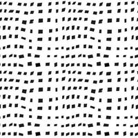 Seamless abstract monochrome pattern. Black and white print with lines, dots and blots. Brush strokes are hand drawn. vector