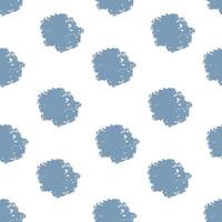 Seamless abstract pattern from paint strokes. Grunge style vector background.