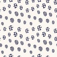 Seamless creative pattern of hand drawn abstract elements vector
