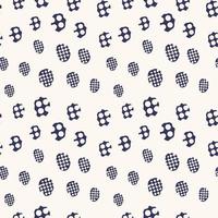 Seamless creative pattern of hand drawn abstract elements vector