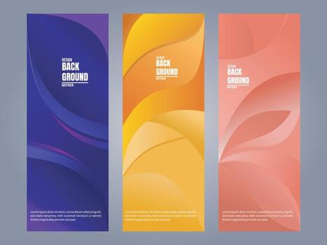 abstract background with three different colors vector