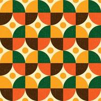 Retro geometric seamless pattern vector