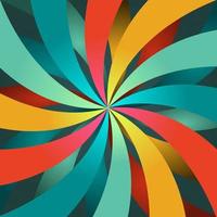 Retro groovy dual burst background vector