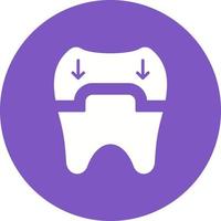 Dental Crown Glyph Icon vector