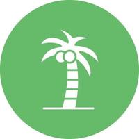 Coconut Tree Glyph Icon vector