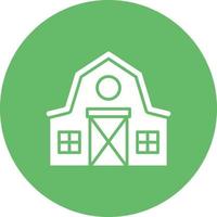 Barn Glyph Icon vector